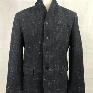 John Varvatos Raw Edge Peak Lapel Blazer